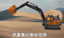 挖土机挖土视频,土石翻飞现场实况